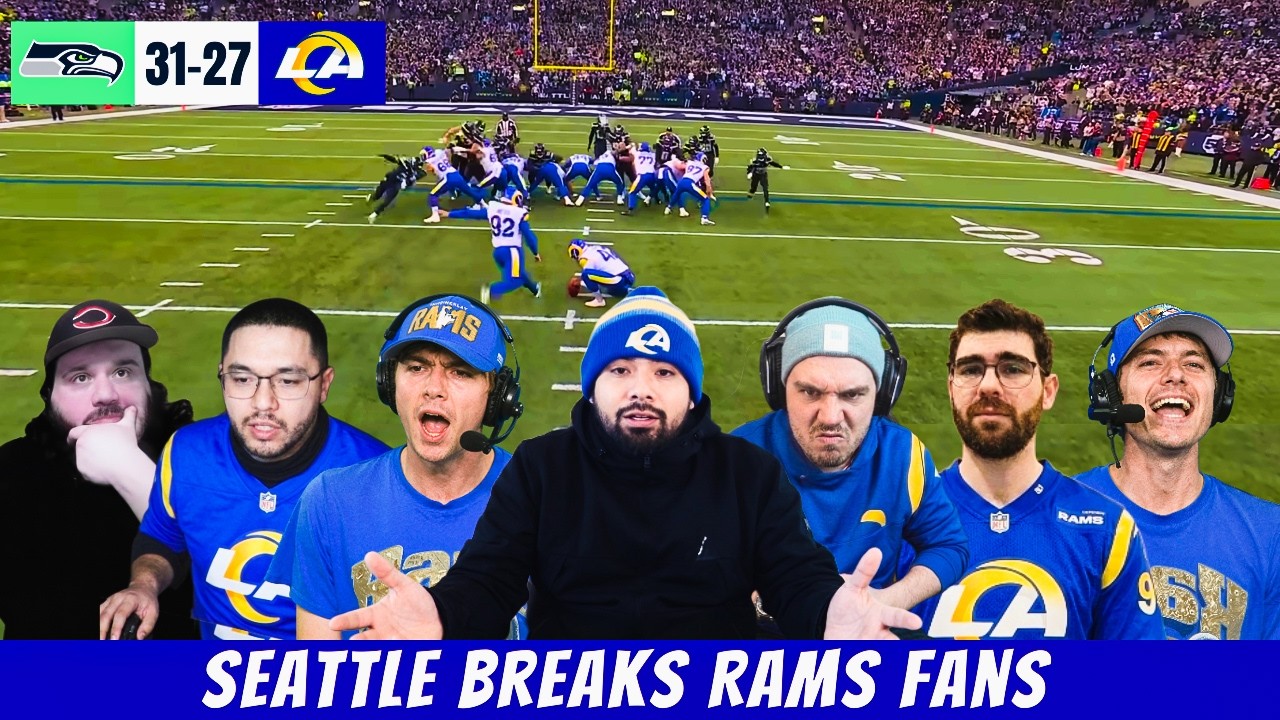 Seahawk Destroy Rams Fans CRASH OUT 😠Seahawks Destroy Rams in NFC Championship - YouTube