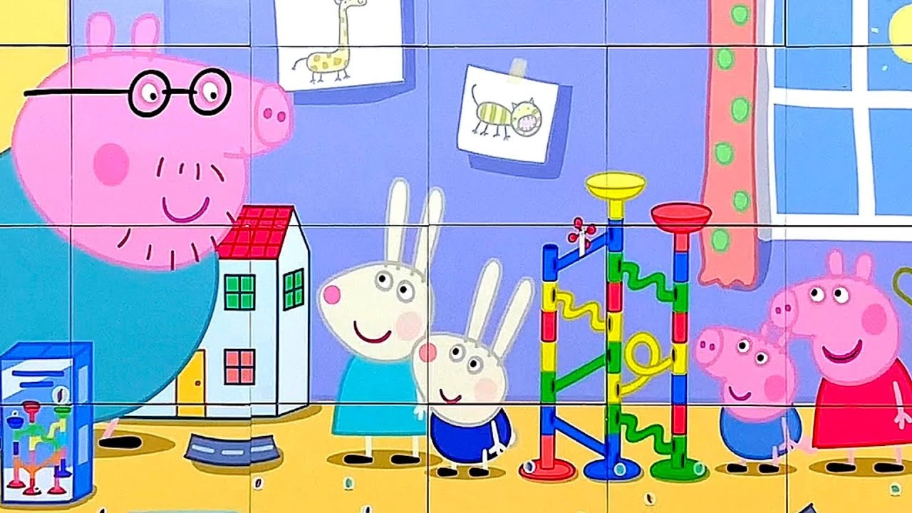 The Biggest Marble Run Ever Peppa Pig Puzzle for kids and for fun Puzzle Lovers YouTube