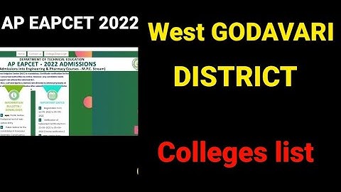 ap eamcet 2022 WEST GODAVARI district college web options order|#apeamcet2022
