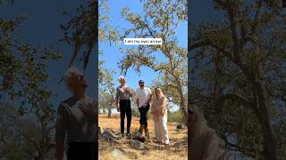 There goes our trio singing Arrow under the trees 🌳
