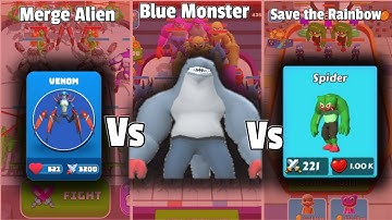 Merge Master Blue Monster Vs Merge Master Save The Rainbow Vs Merge Master Alien Android Gameplay