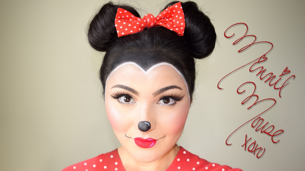 Minnie Mouse Makeup And Hair Halloween Tutorial Delia Ahmed YouTube