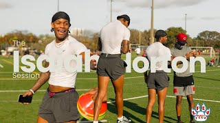 Alabama Crimson Tide WR Isaiah Horton Training Session