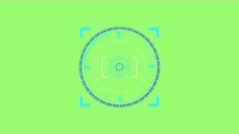 FREE | NO COPYRIGHT | GREEN SCREEN | Head-Up Display Target | HUD Target 7