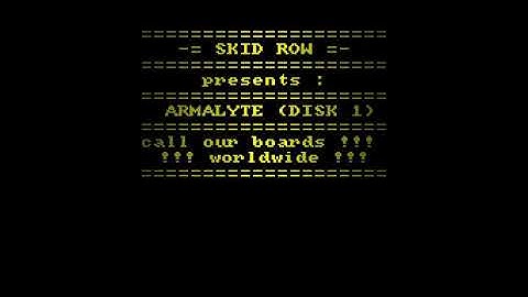 Skid Row   Armalyte mp4 HYPERSPIN AMIGA INTRO CRACKTRO DEMO COMMODORE NOT MINE VIDEOS