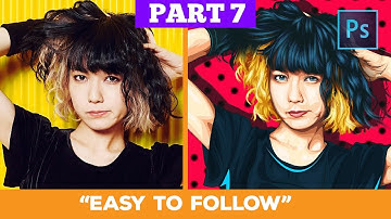 [ Photoshop tutorial ] Transform a Photo into Anime (HAIR 2) #PART 7