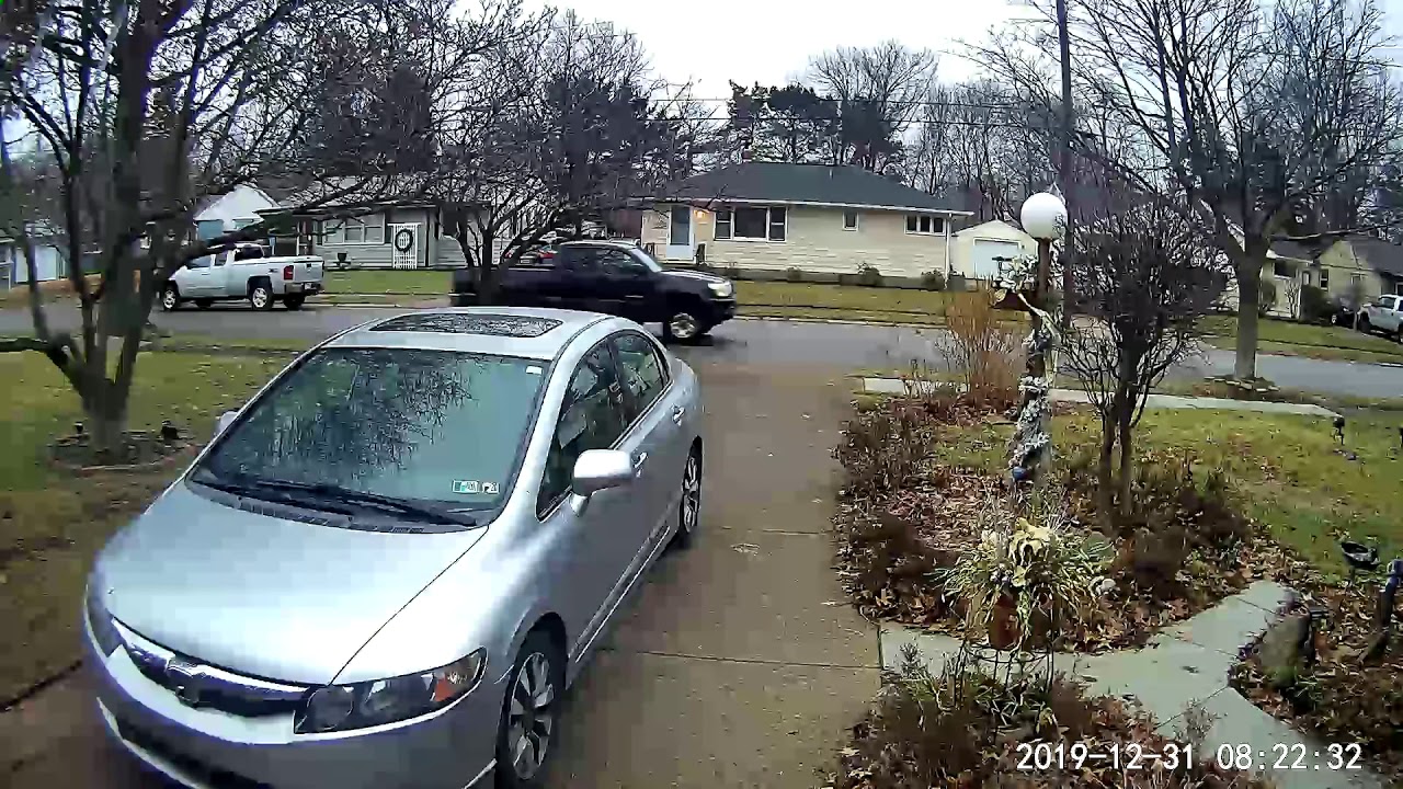 New Years Eve snow storm time lapse - YouTube