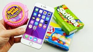 Iphone 6S In Bubble Gum, Coca Cola, And Skittles Candy!