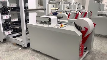 Flour/sugar/salt paper bag making machine with six colors printing function
