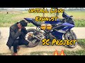 R15 v3 install sc project  install loud exhaust sc apron  st moto vlogs 