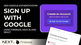 How to add Authentication to Nextjs/React App | Sign in with Google (Nextjs 14)