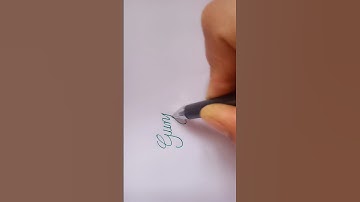 how to improve "Gunjan" in cursive writing #shorts#@shilawriting