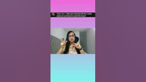 YouTube shorts: How to choose between 2 RC options? - from 100%iler #CAT #MBA #VARC #shorts