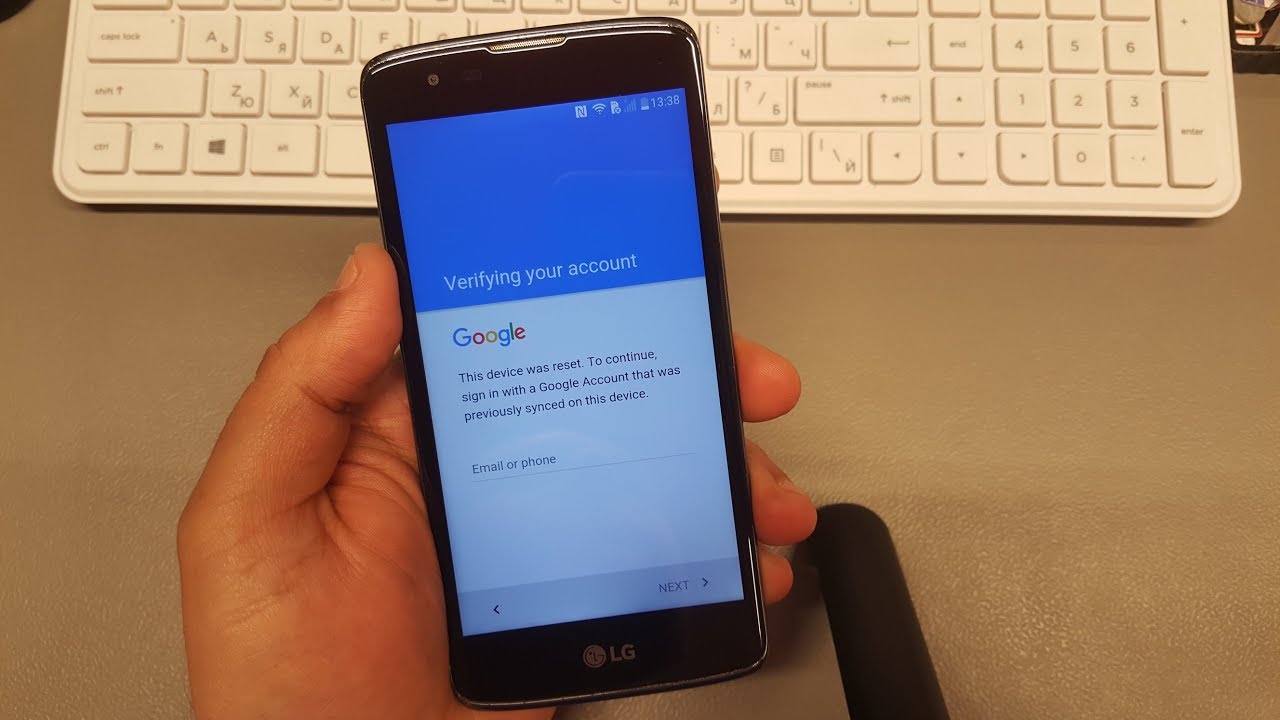 Lg K7 /LG-K7n/. Remove Google account Bypass FRP. Without box or PC.
