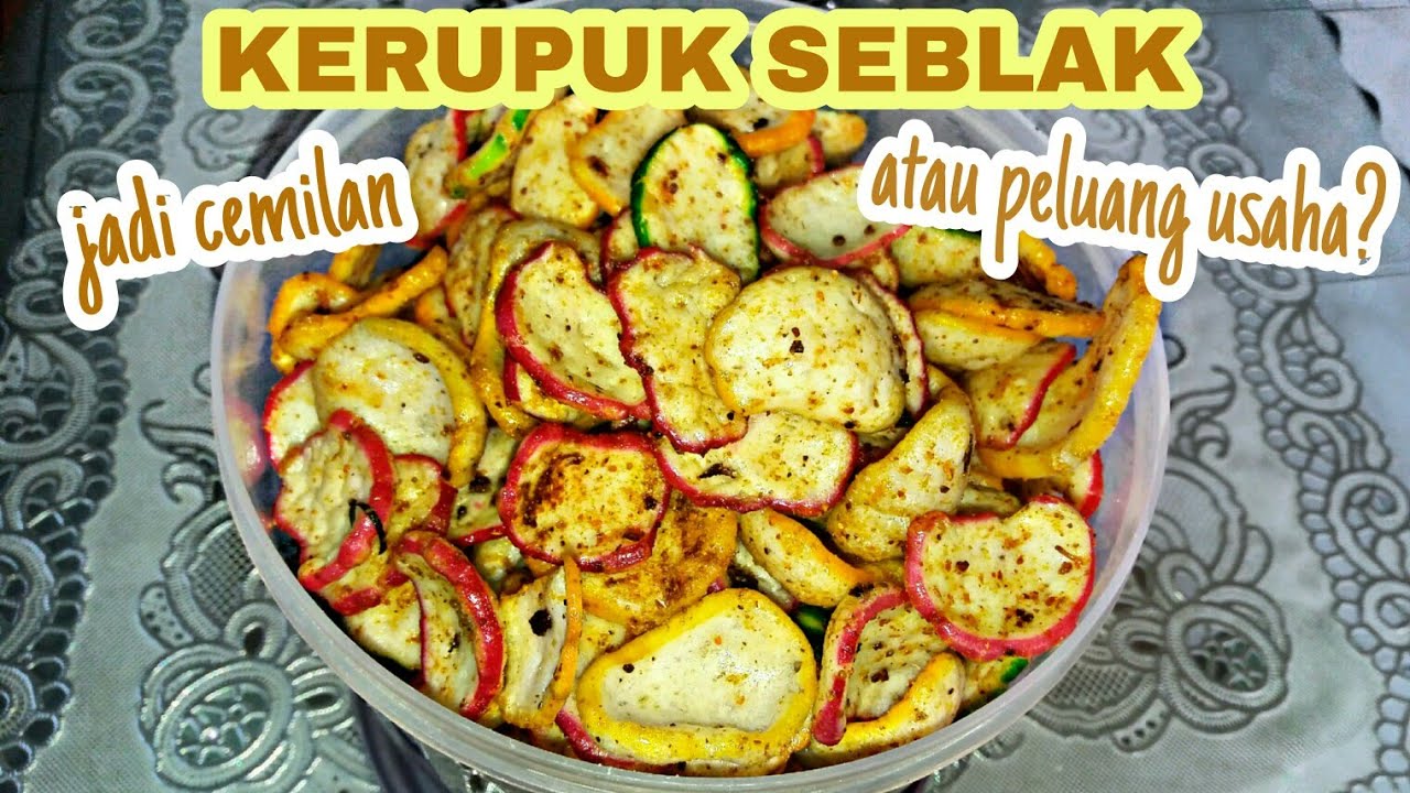 Cara Membuat Kerupuk Seblak Paling Nagih Bantat Pedas ...