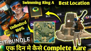 How to Collect swim ring A in Free Fire  | Best Location In Map For Swim Ring | एक दिन मे Complete screenshot 3
