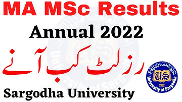 MA MSc Part 1 & 2 & Composite Annual 2022 Results Sargodha University