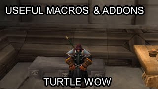 Few useful macros & where to get addons for Turtle WoW | Useful tips & tricks for new players