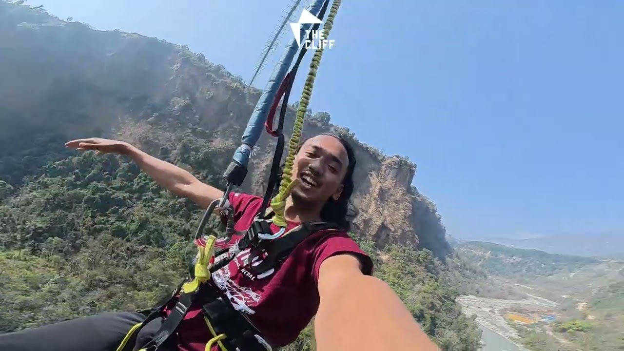 The World’s 2nd Highest Bungy #Thecliffnepal  #kushma #letsadventure #bungee  #mrarsvlogs 