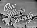 One Man&#39;s Family. 1954. NBC Network soap opera.