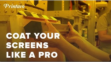 How to Coat Screens with Emulsion for Water Based Printing | Matsui Water Based Printing Class