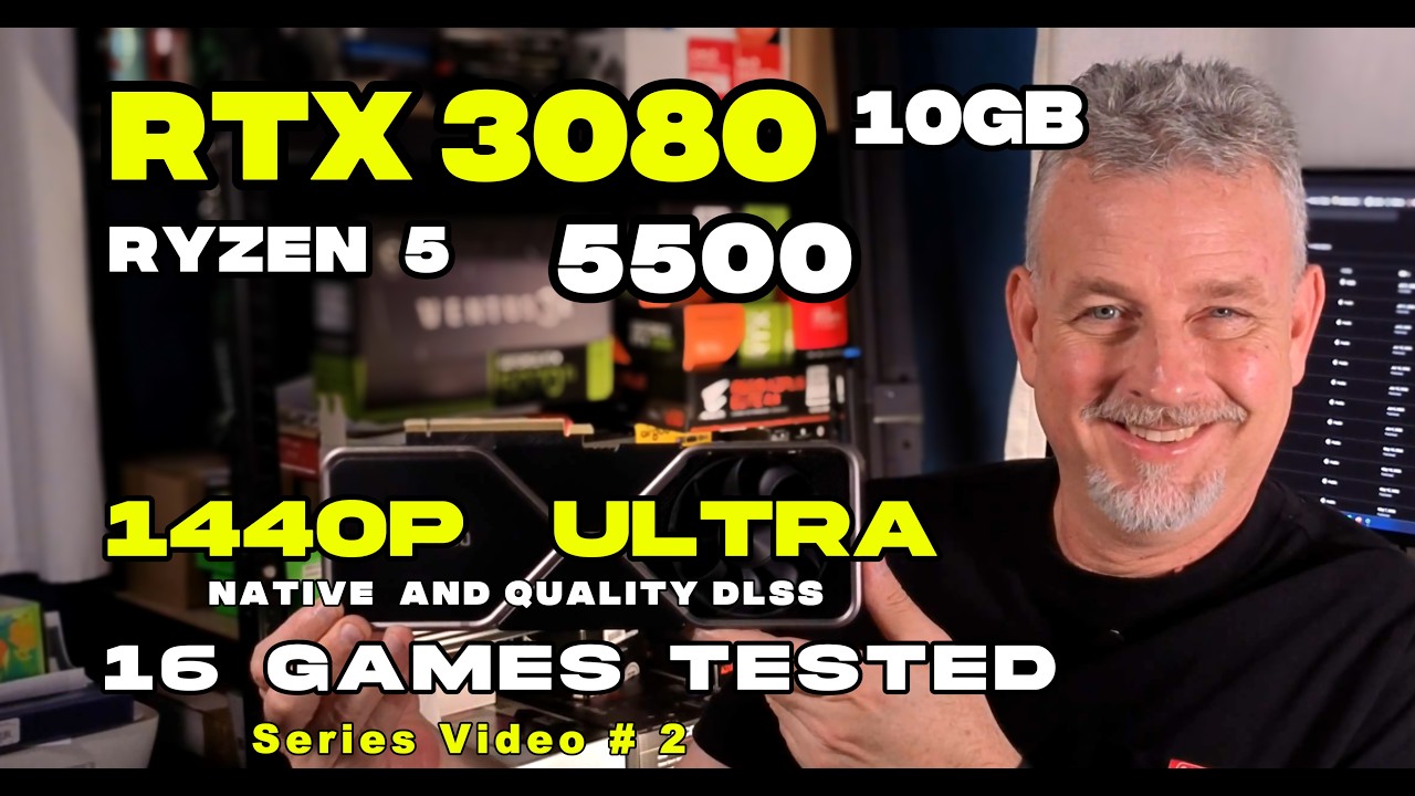 RTX 3080 10GB Ryzen 5 5500 1440p Ultra 16 Games Tested Series