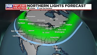 Northern Lights could be visible in the Carolinas this weekend