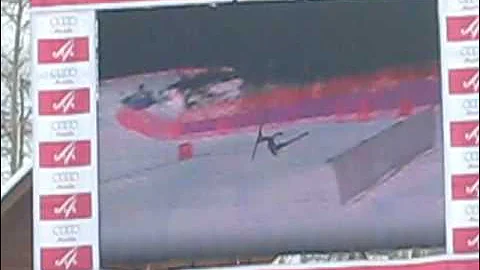 Andrew Weibrecht crash on Birds of Prey Down Hill