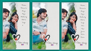 How To Make Holf Torn Paper Status Video Editing | New Trending Lyrics Video Editing Alight Motion