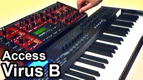 Access Virus B Synth Demo - Relaxing ambient drone / arpeggiator soundscape