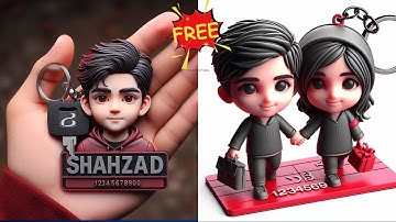 How to create 3D Ai Key Chain for boys & girls Images | Bing image creator tutorial FREE | Bing Ai