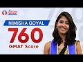 Nimisha got a perfect 760 in the gmat with a full time job