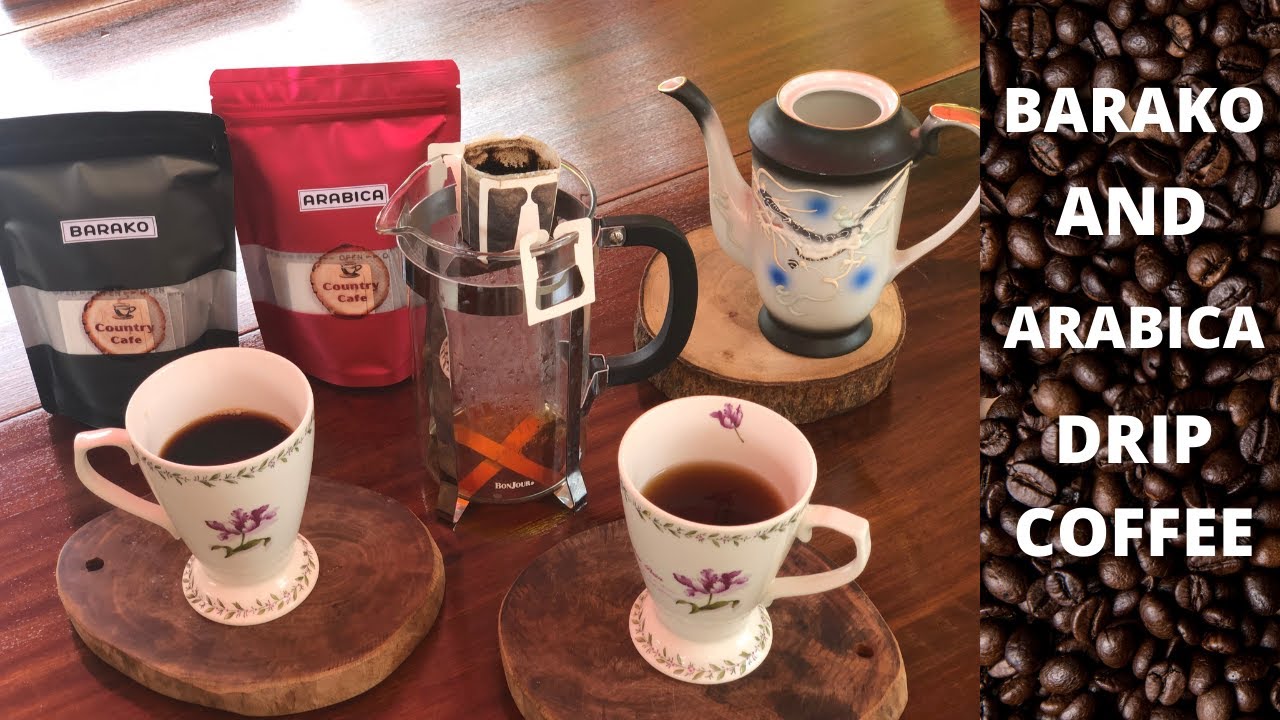 Barako and Arabica coffee in drip pack ready to brew Philippine