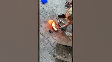 Melt process of extracting metal from ore by melting.