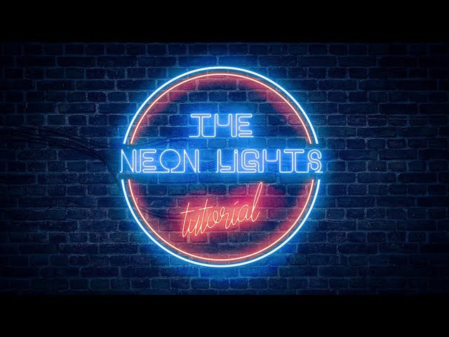 Realistic Neon Light Effect In Photoshop Youtube