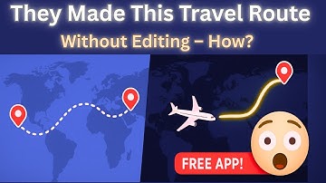 Amazing AI Travel Map Animation That Will Blow Your Mind! #canva #animation