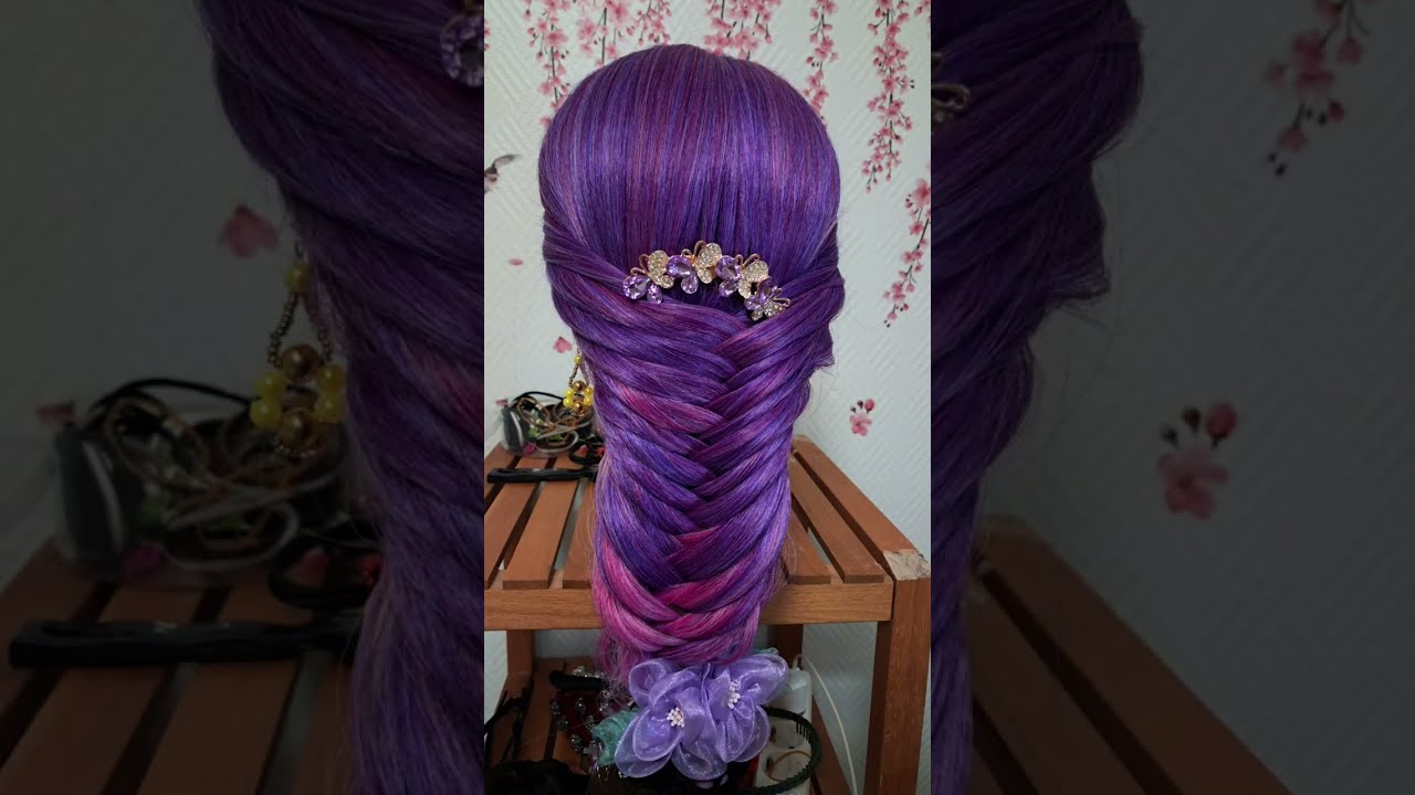 Beautiful hair#ถักเปียสวยๆน่ารัก Style earn earn. 