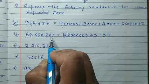 Write the following numbers in expanded form | Write numbers in expanded form