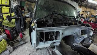1992 Range Rover Litchfield Ep15 Finish bulkhead work, paint engine bay and Ice Blast