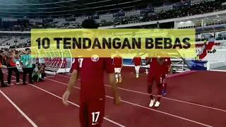 10 Tendangan Bebas Timnas Indonesia Kelas Dunia!!!