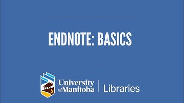 EndNote: Basics