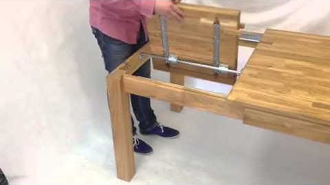 Solid Oak Extending Dining Table - Easy Butterfly Extending - Available At Funique.co.uk