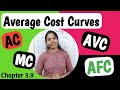 Ch 3.9 - Average Cost Marginal Cost - Average Variable cost - Average fixed cost Average total cost