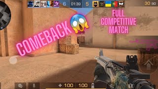 Full competitive match #1 | Comeback 😱 | Standoff2 gameplay
