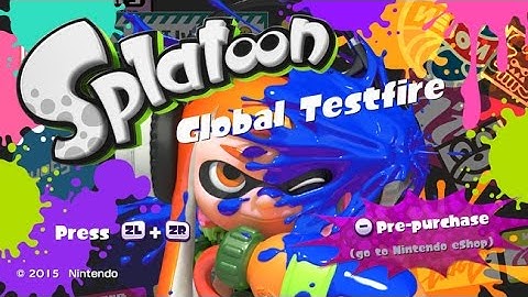 Splatoon Global Testfire - Opening Gameplay Walkthrough | Wii U - Part 1