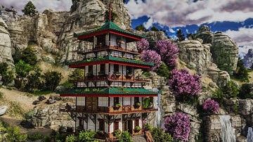 Japanese Pagoda Aviary | Build Tutorial | ARK: Survival Ascended