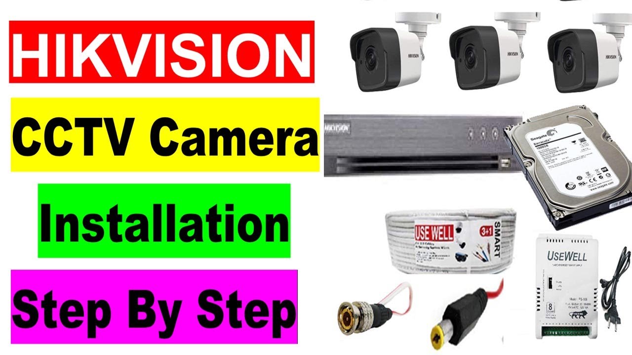 Install Cctv Camera Step By Step In Hindi || Hikvission camera install ...
