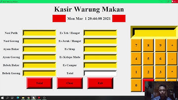 Tugas Besar Dasar Pemrograman ~ Program Kasir Warung Makan