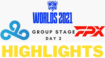 LOL World 2021 Highlights - C9 vs FPX - Group Stage Day 2