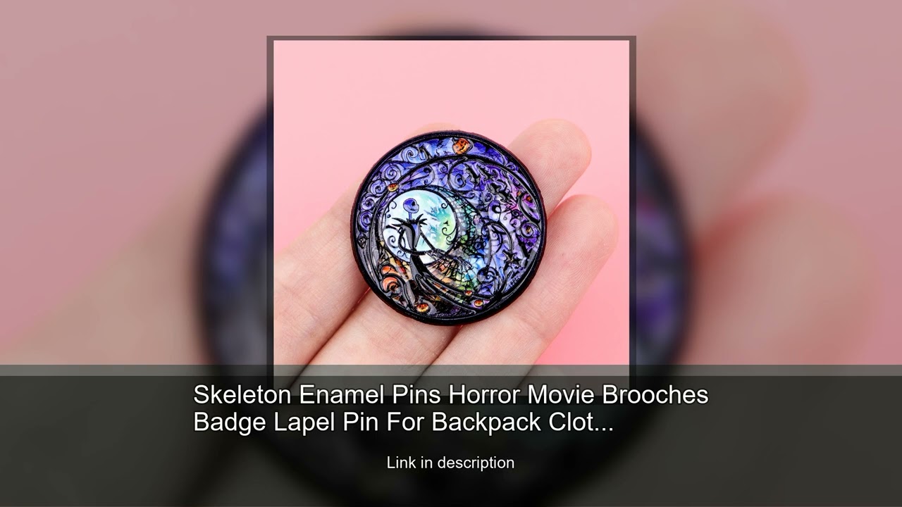 Skeleton Enamel Pins Horror Movie Brooches Badge Lapel Pin For Backpack Clothes Accessories Hal